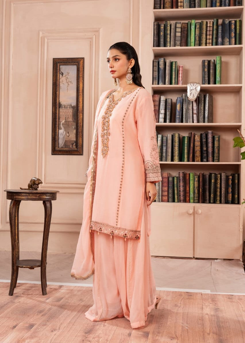 Pehnawa Fashion PINK LUXE CHIFFON Women 3pcs