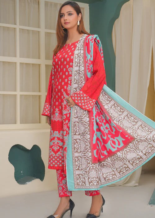 By-East Khaddar Suit In Printed Women 3pcs