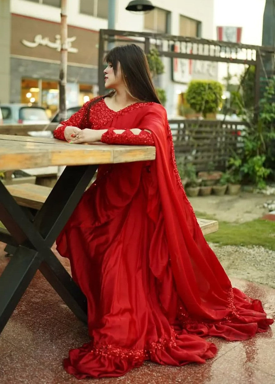 Anabiya Chandani moonlight Red Women 3pcs