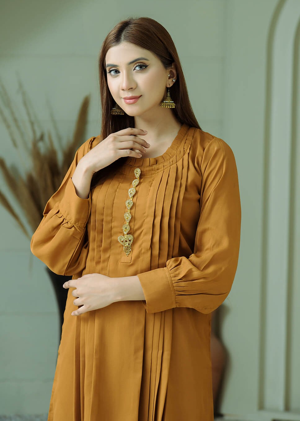 Elara Official Amber Pleated Set Women 2pcs