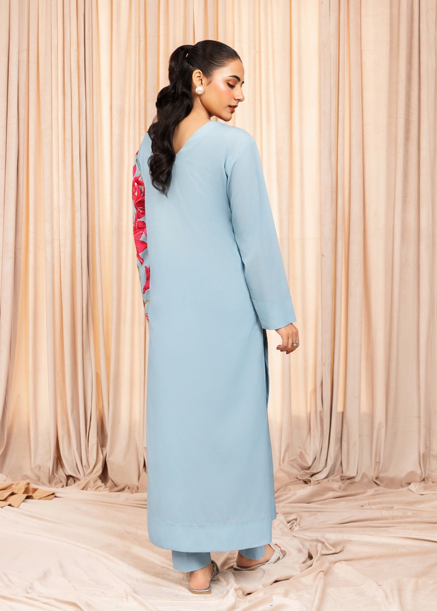 Stitch Vibes Frosted Blue Dress Women 2pcs