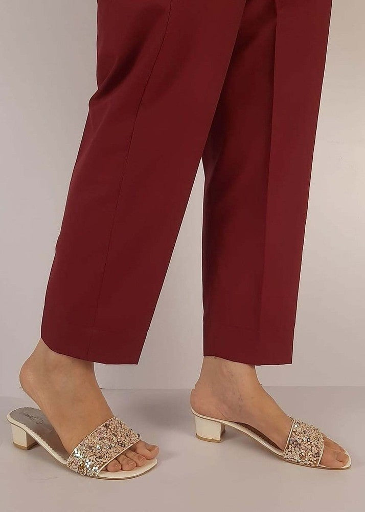 Zardi Women Cotton Trouser Maroon ZT116 Women 1pcs