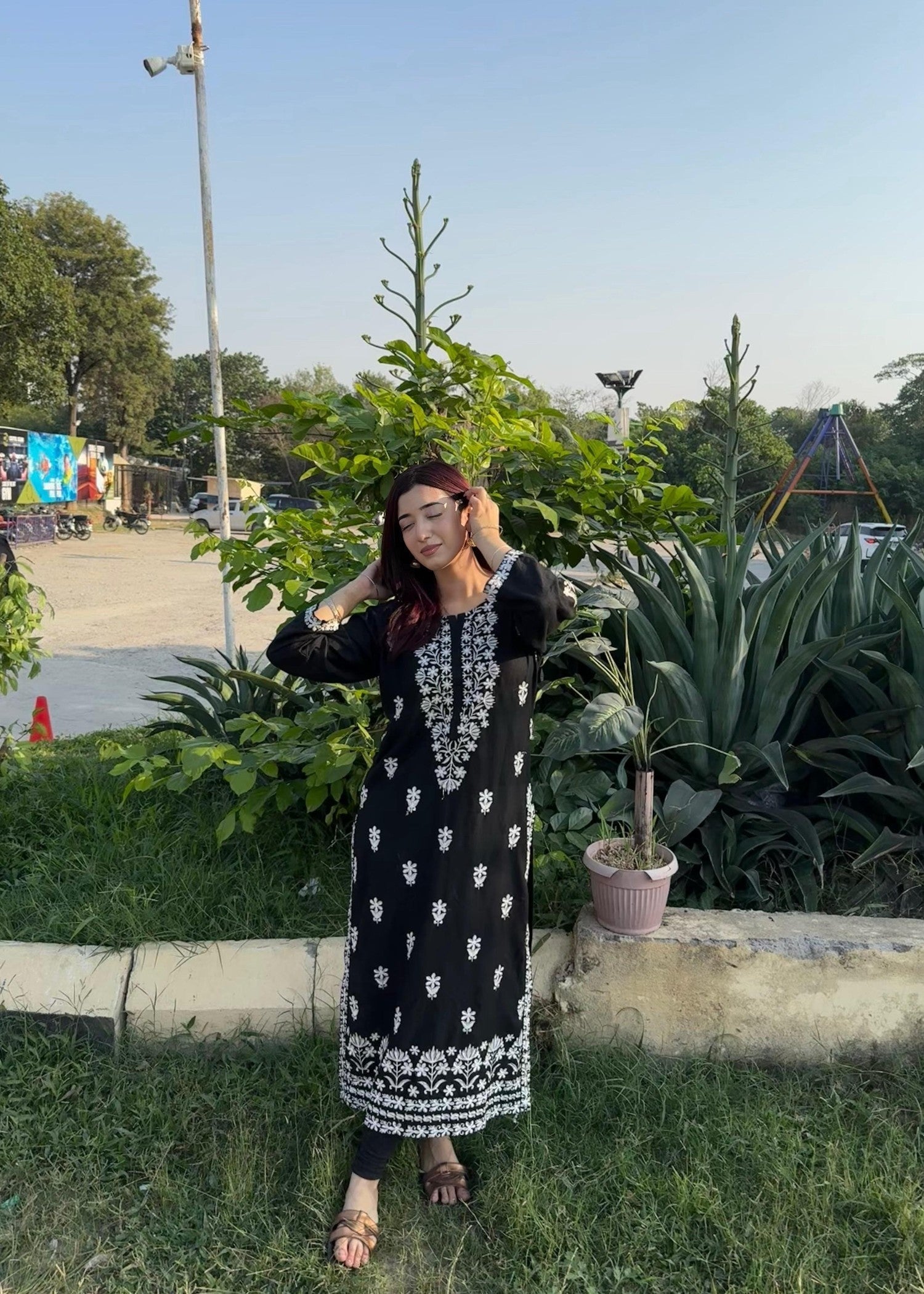 Kunaar Chikankari shirt Women 1pcs