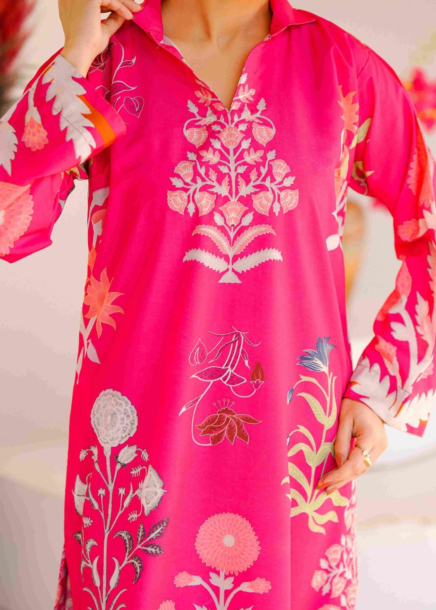 Zuruj Pret Fuchsia Flora Women 2pcs