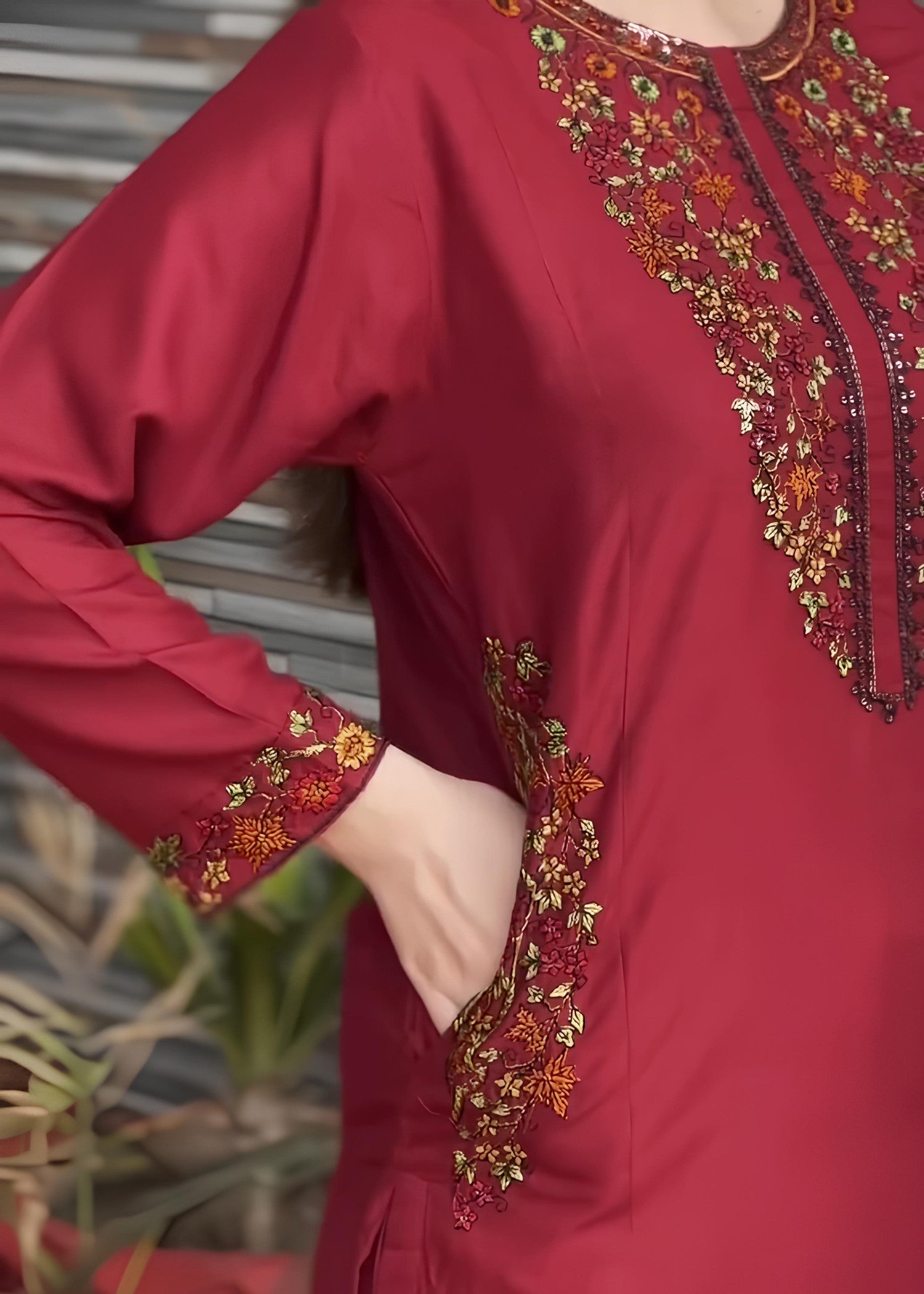 Tawakal Closet Maroon Sequence Women 2pcs