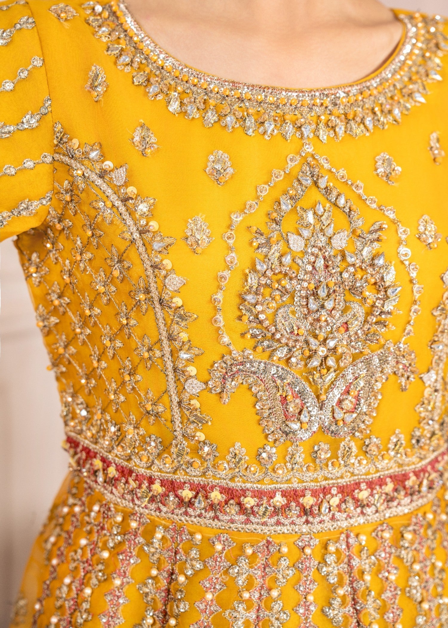 Diara Couture AMBER GLEAM DF 01 MUSTARD Women 3pcs