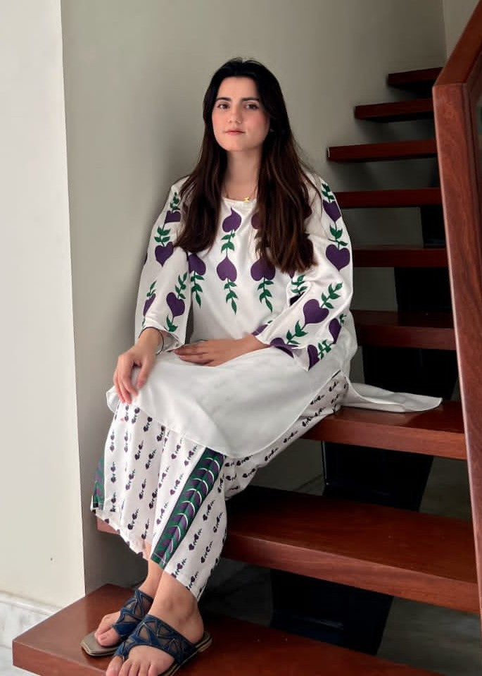 Anabya Garments Purple Dove Women 2pcs