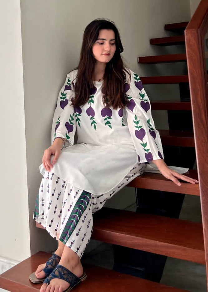 Anabya Garments Purple Dove Women 2pcs