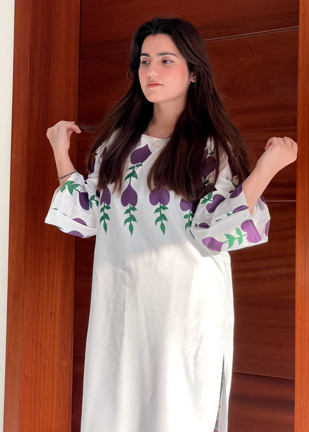 Anabya Garments Purple Dove Women 2pcs