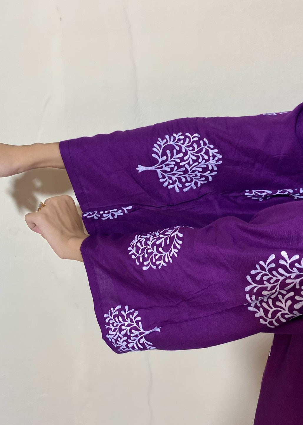 Anabya Garments Tree Purple Women 2pcs