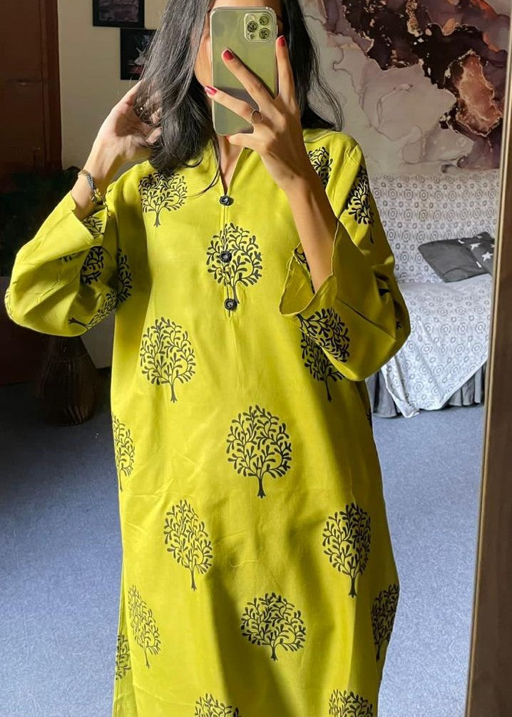 Anabya Garments Tree Olive Women 2pcs