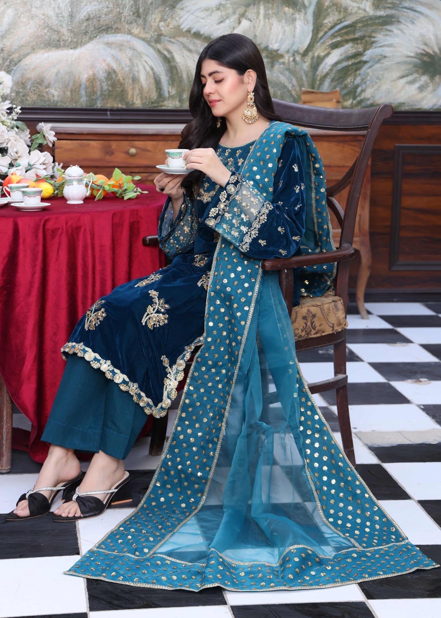 Polawn PD VELVET 109 | PRET VELVET COLLECTION Women 3pcs