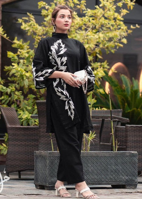 Anabya Garments Jazmeen Black Women 2pcs