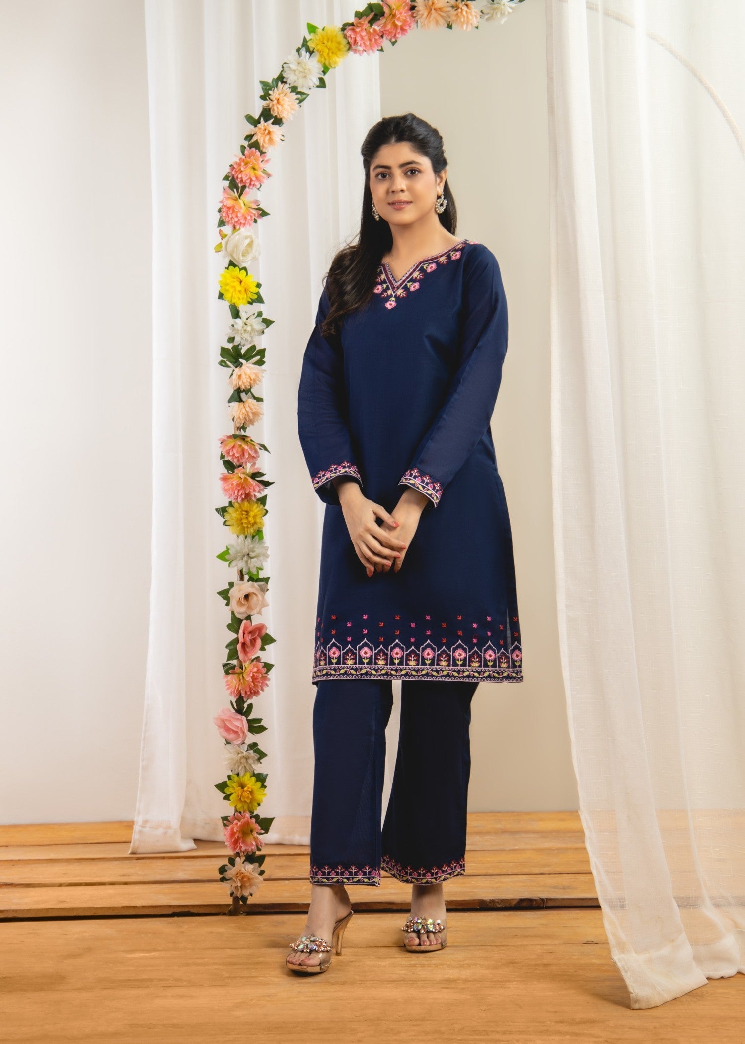 Ahlam By Safa Textile Embroidery Women 2pcs