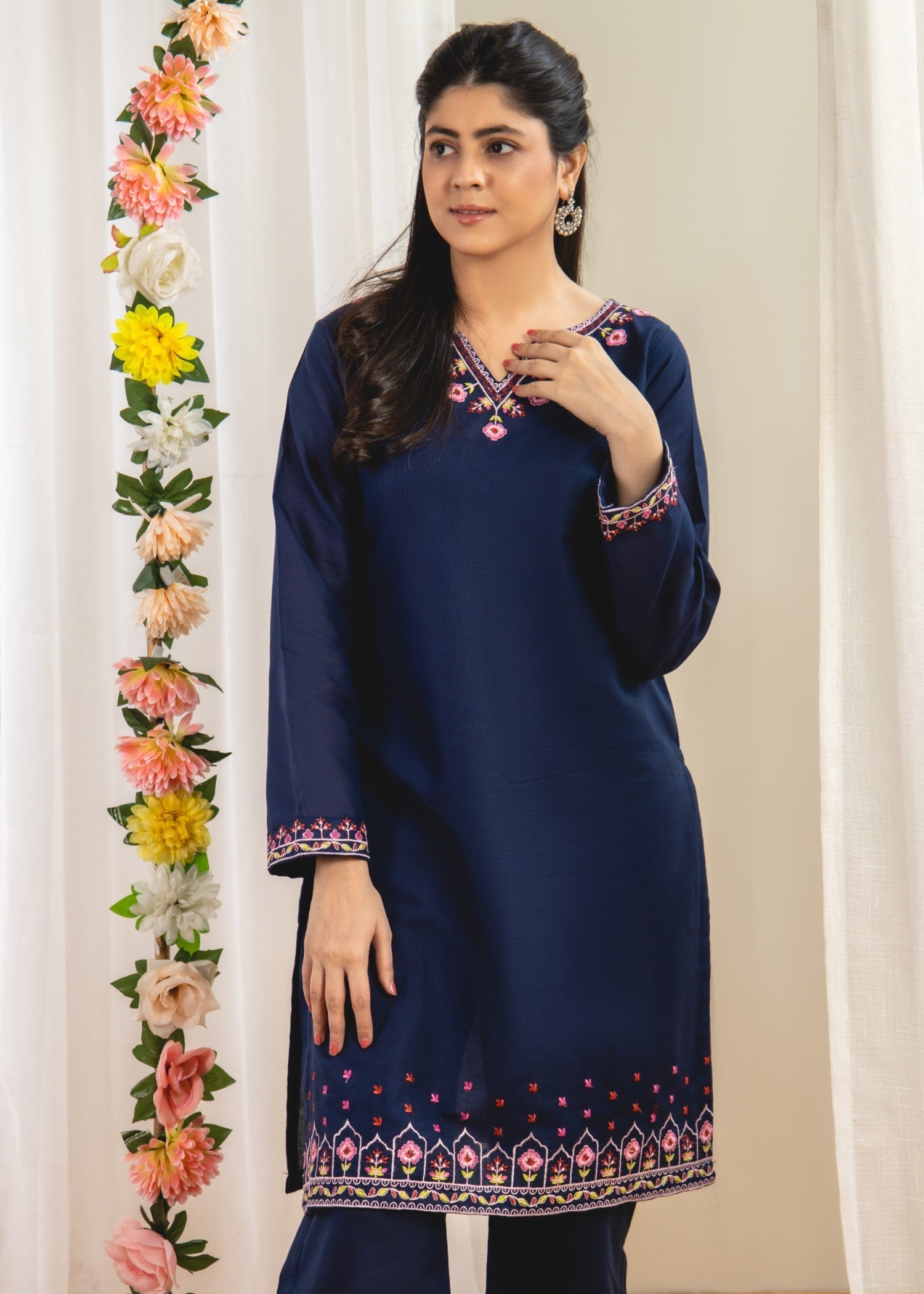 Ahlam By Safa Textile Embroidery Women 2pcs