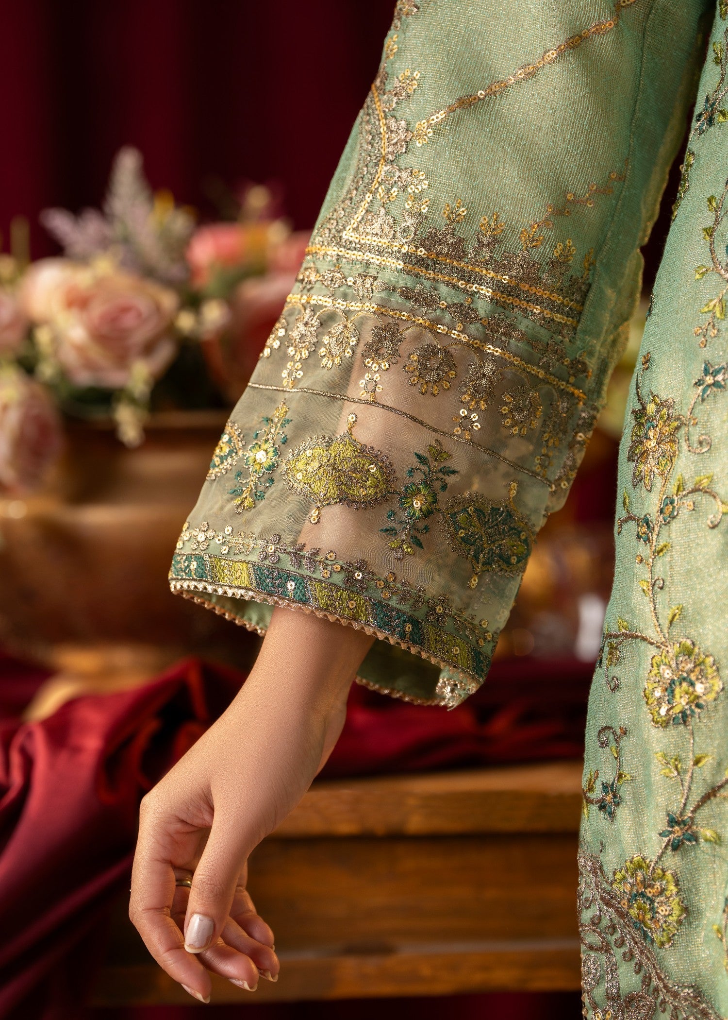 Pehnawa Fashion MINT PISTACHIO CHIFFON Women 3pcs