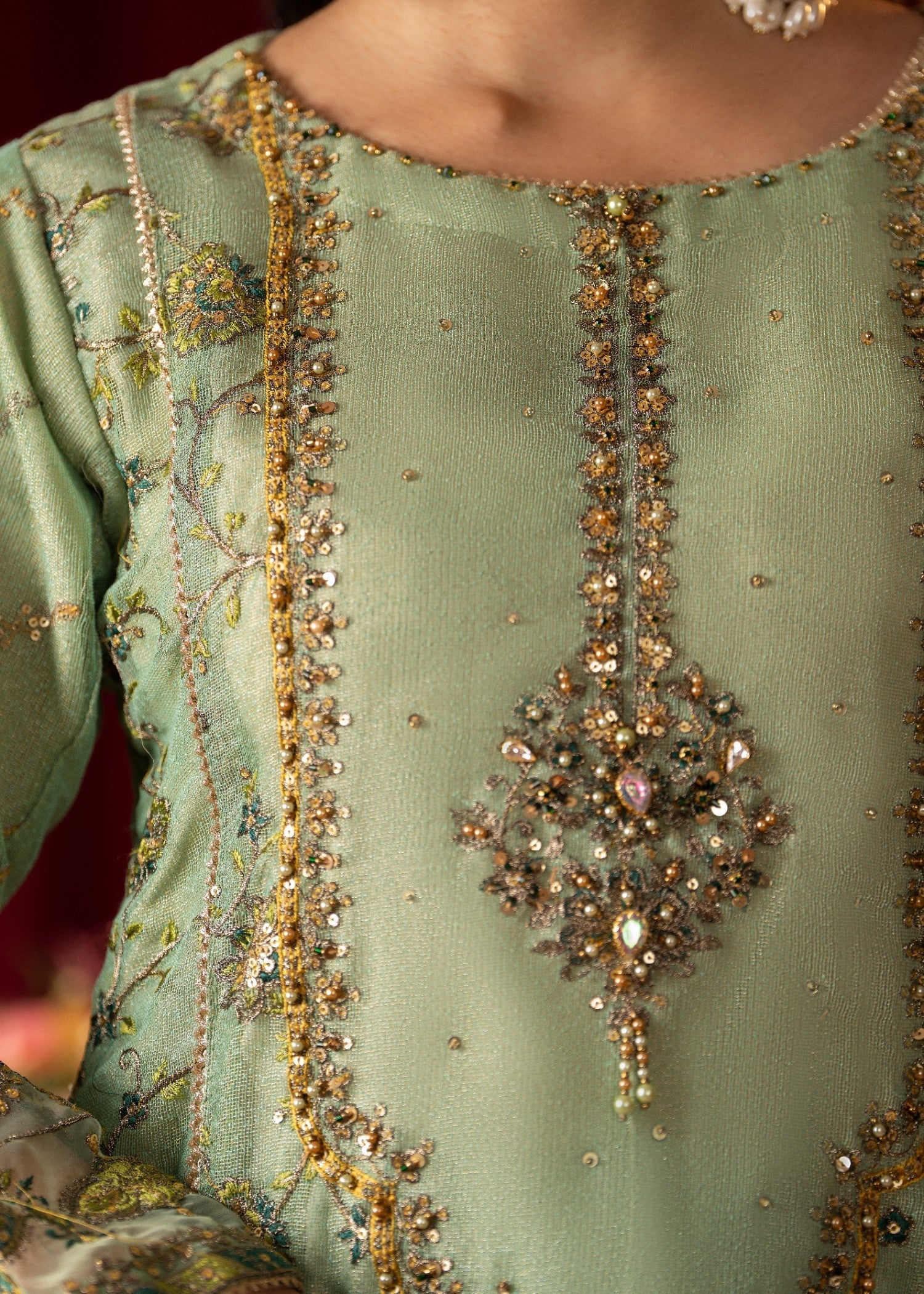 Pehnawa Fashion MINT PISTACHIO CHIFFON Women 3pcs