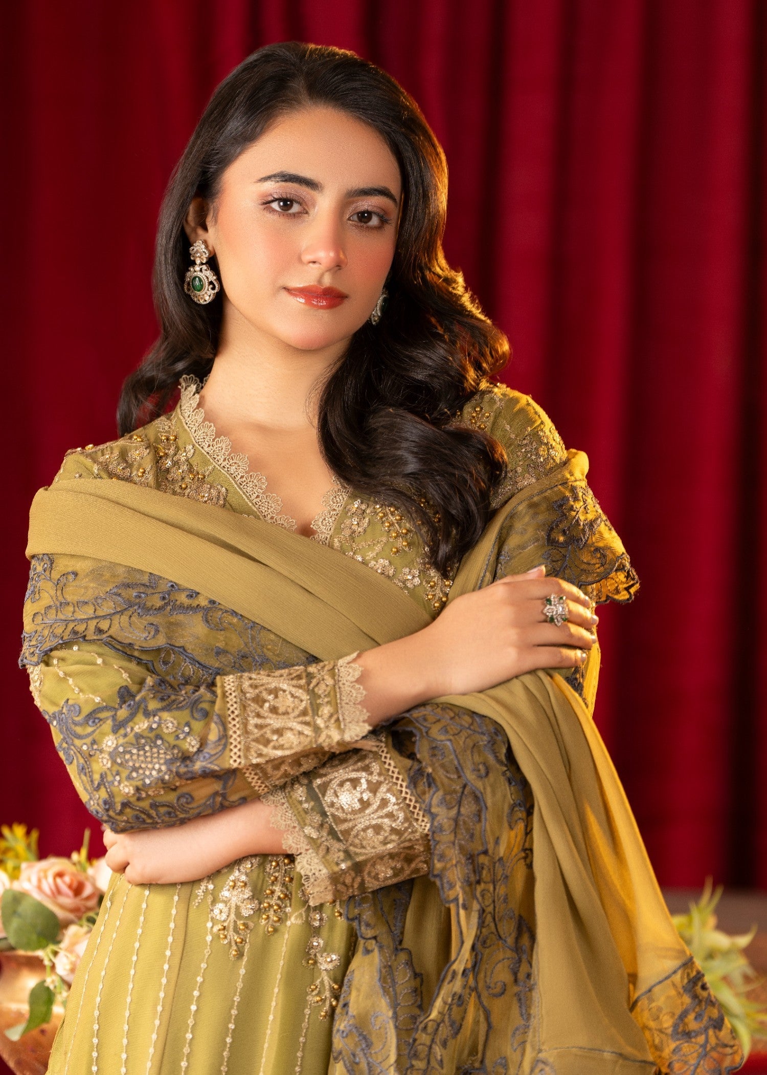 Pehnawa Fashion GOLDISH CHIFFON Women 3pcs