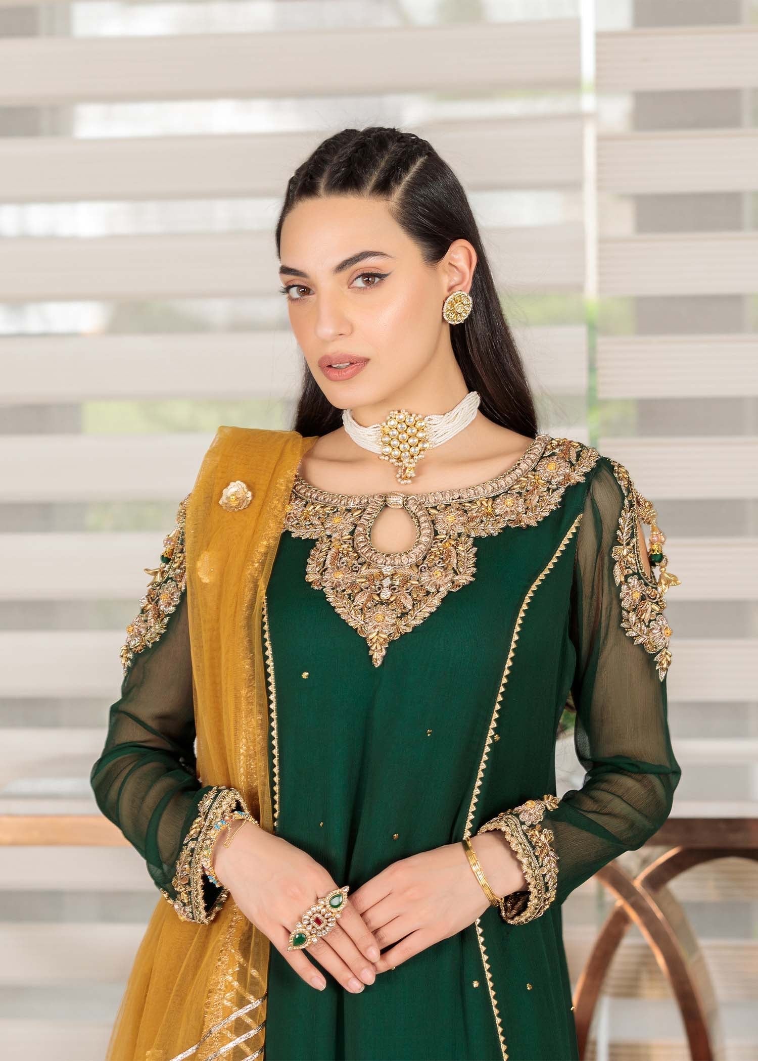 Khuda Baksh Creations Z 303 Green Women 4pcs