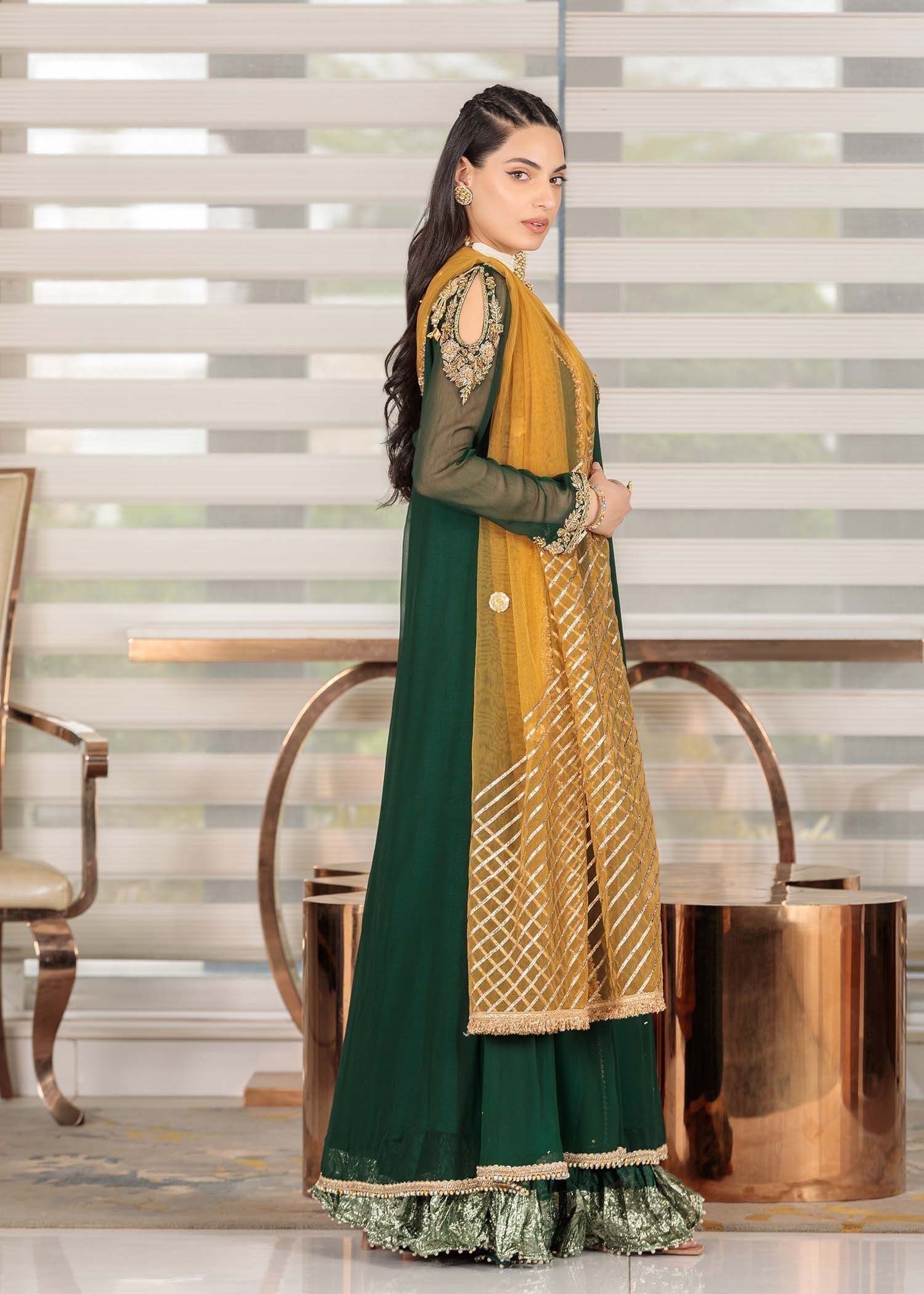 Khuda Baksh Creations Z 303 Green Women 4pcs