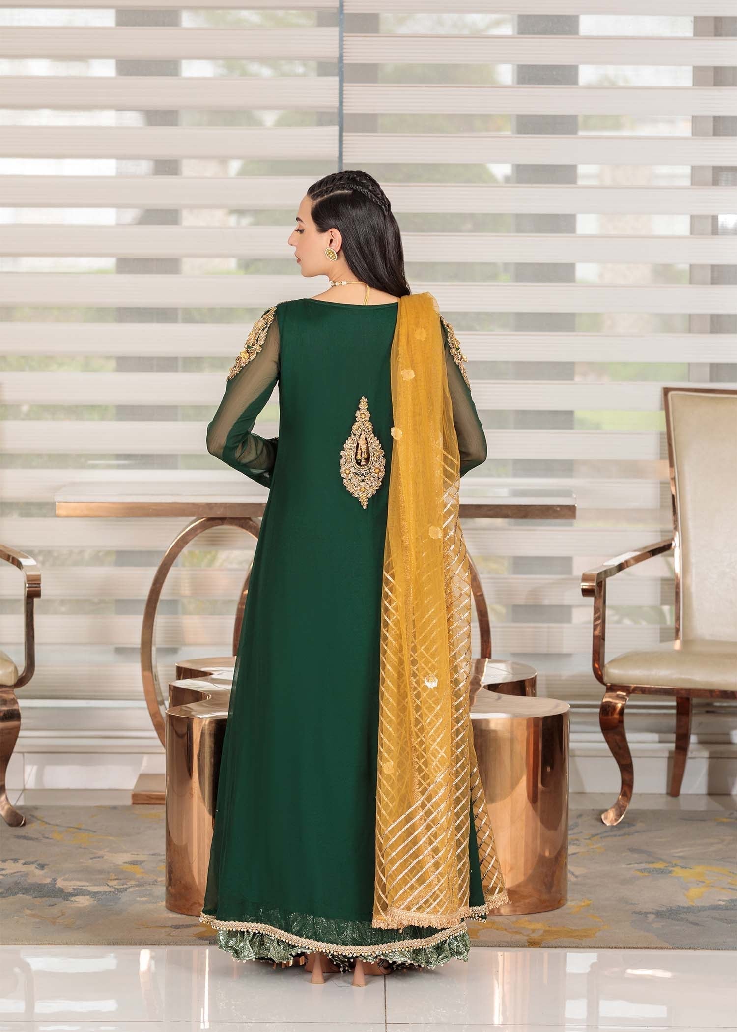 Khuda Baksh Creations Z 303 Green Women 4pcs