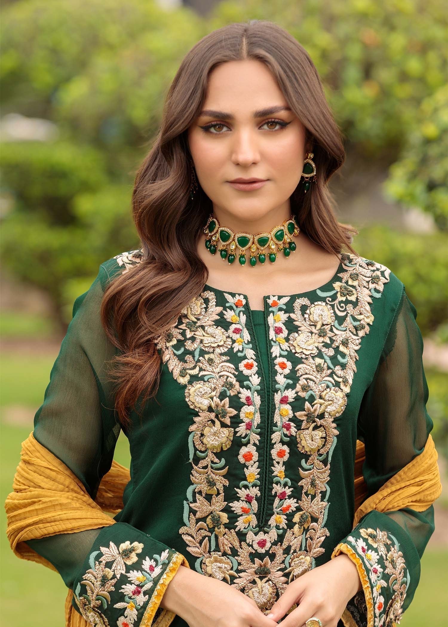 Khuda Baksh Creations M 107 Green Women 4pcs