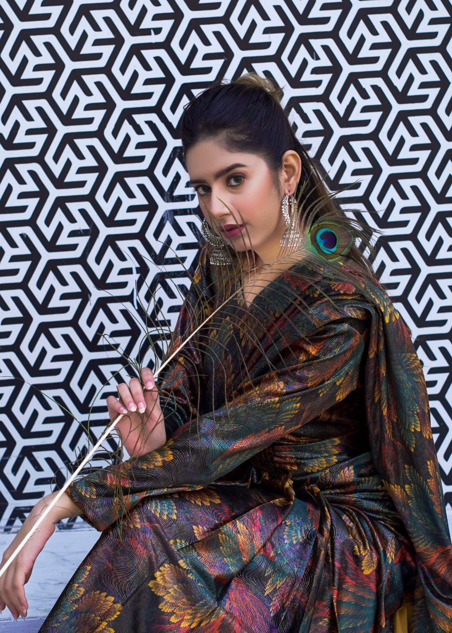 Miss & Mrs Saree Women 2pcs