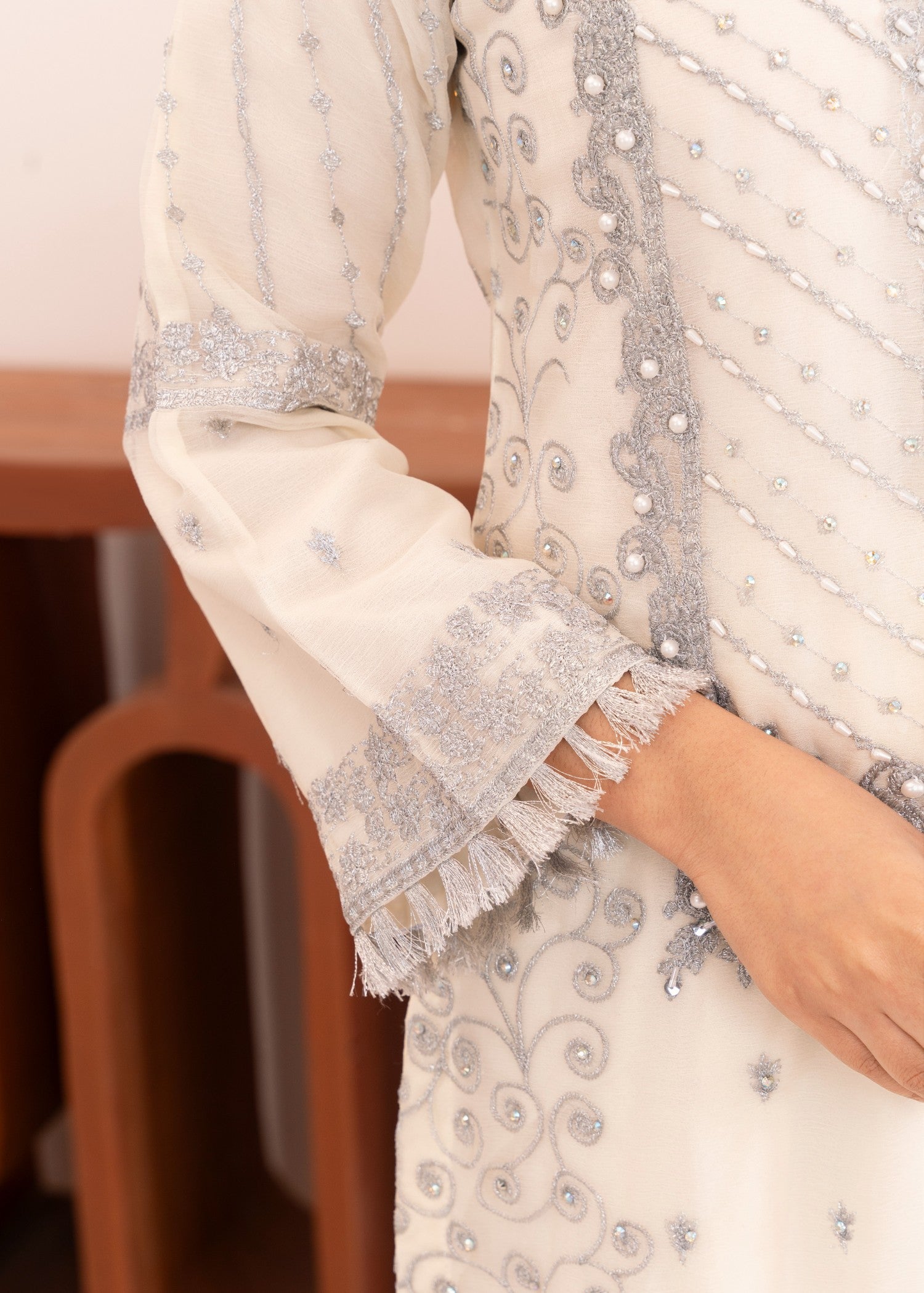 RUBBY FERRY CLOTHING JUMMA CHIFFON CREAM Women 3pcs