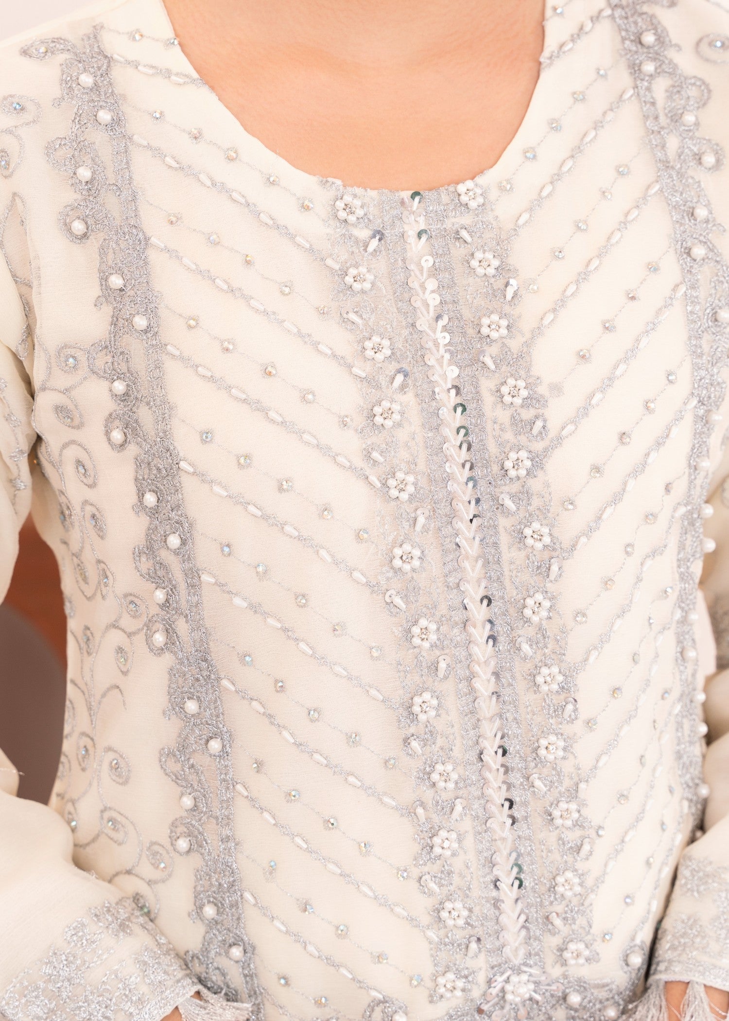 RUBBY FERRY CLOTHING JUMMA CHIFFON CREAM Women 3pcs