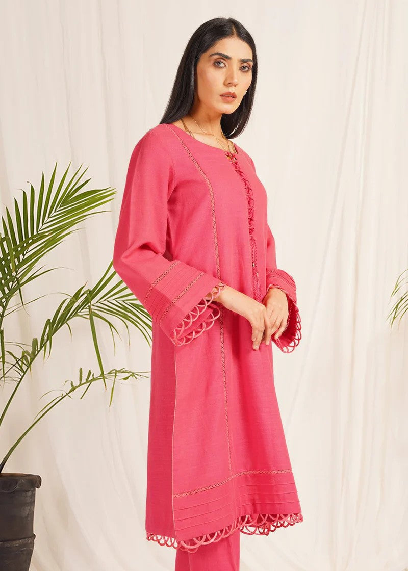 Mehryam Collection Pink Khaddar Dress Women 2pcs