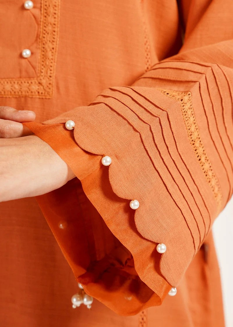 Mehryam Collection Light Coral Khaddar Women 2pcs