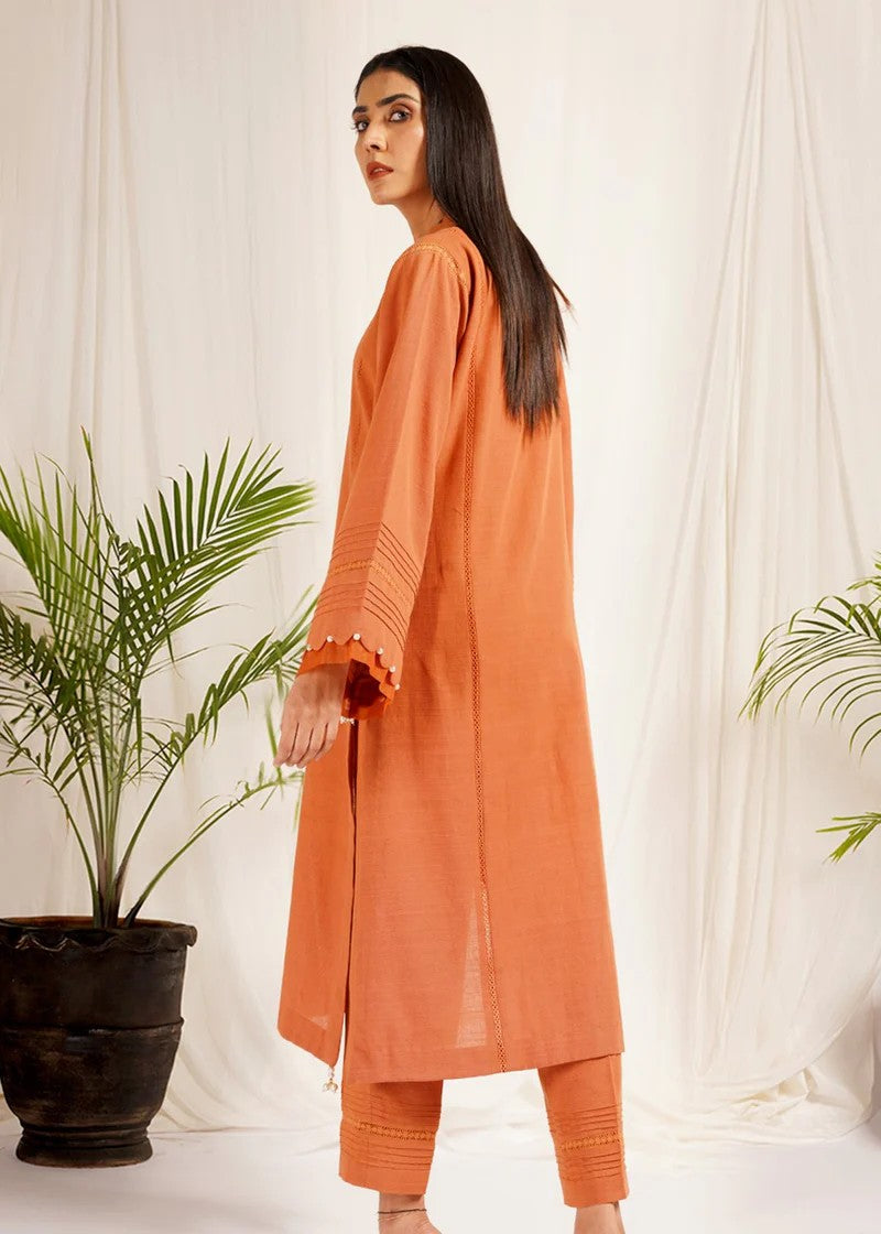 Mehryam Collection Light Coral Khaddar Women 2pcs