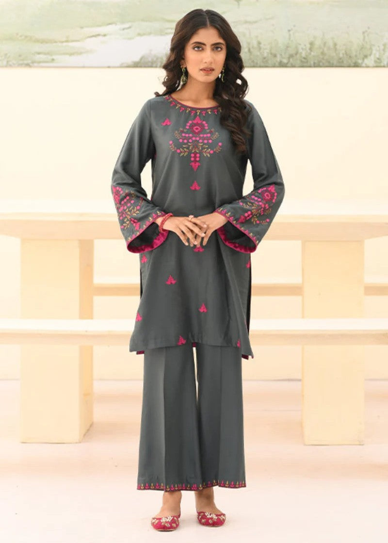 Mehryam Collection GREY COTTEL EMBROIDED READY TO WEAR Women 2pcs
