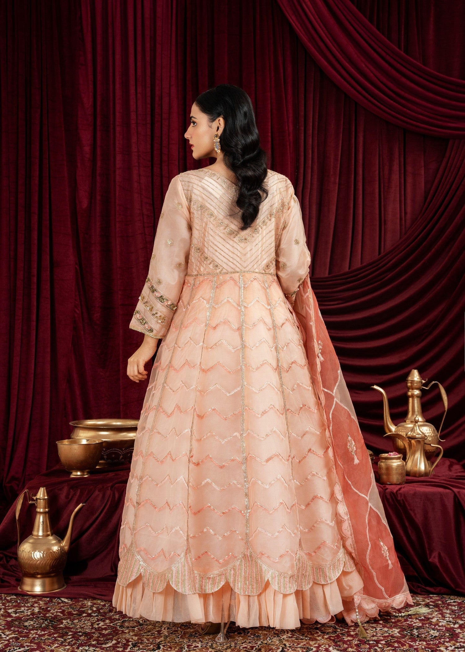 Waniya Awais Maxi 22 Stitched Women 3pcs