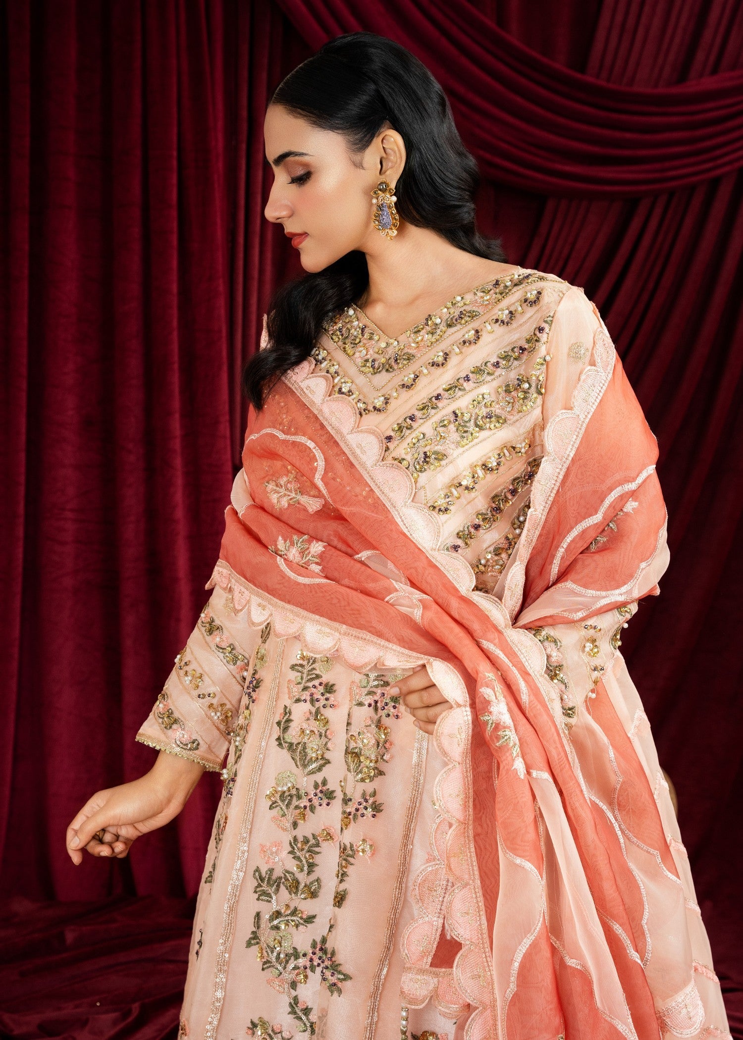 Waniya Awais Maxi 22 Stitched Women 3pcs