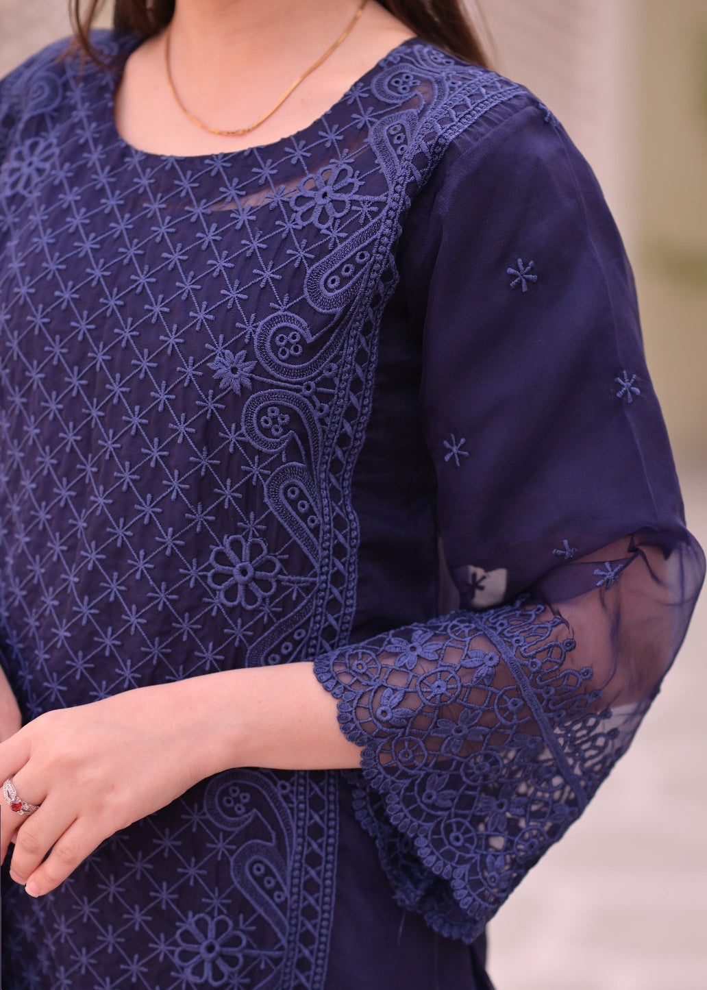 Ayesha B blue (Amal) Women 3pcs