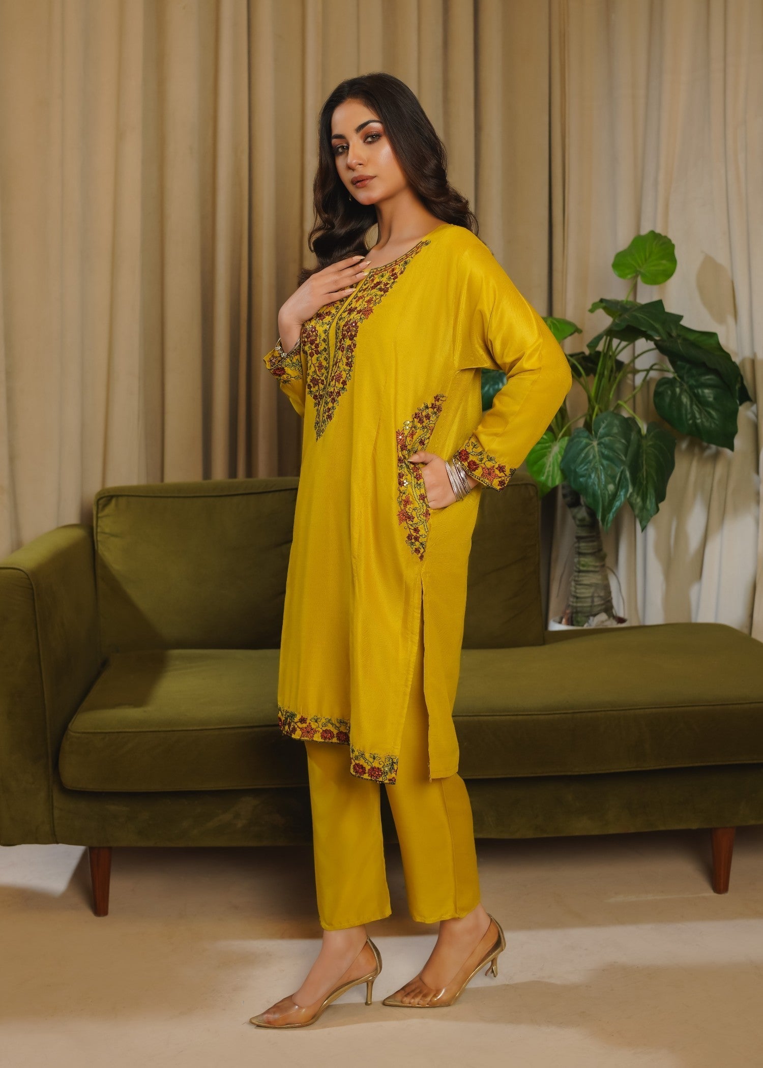 Tawakal Closet Sequence Olive Women 2pcs