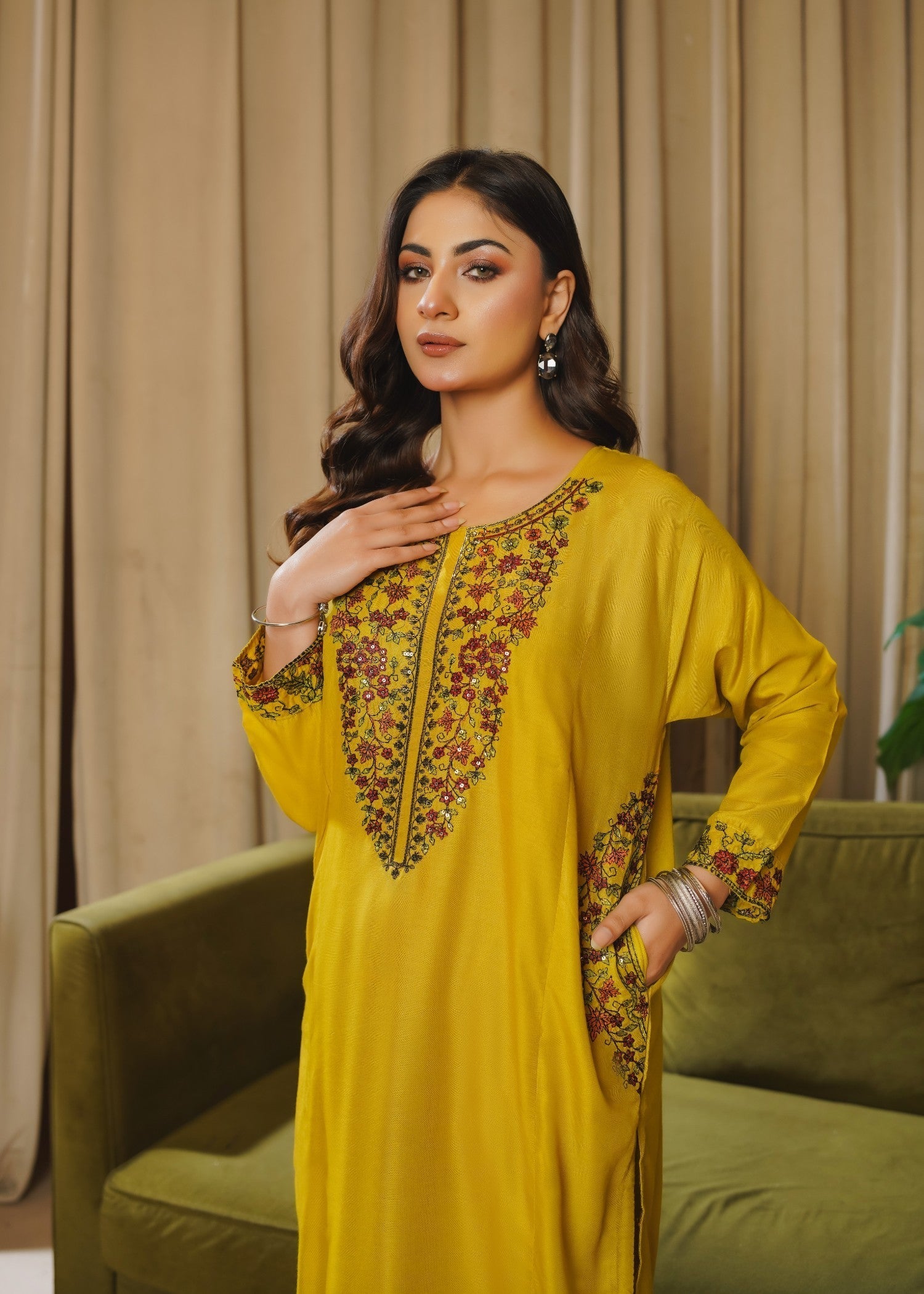 Tawakal Closet Sequence Olive Women 2pcs