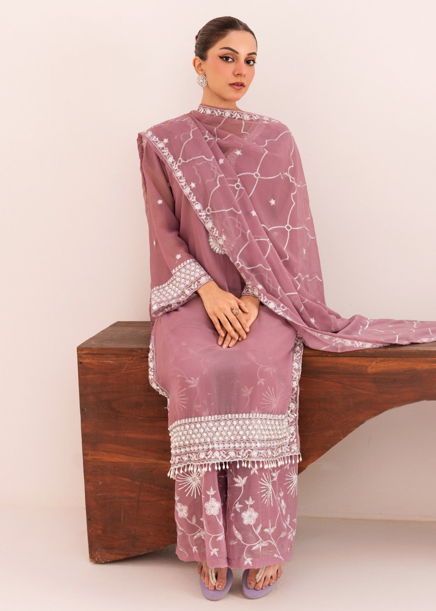 RUBBY FERRY CLOTHING LACHA SILVER MAUVE Women 3pcs