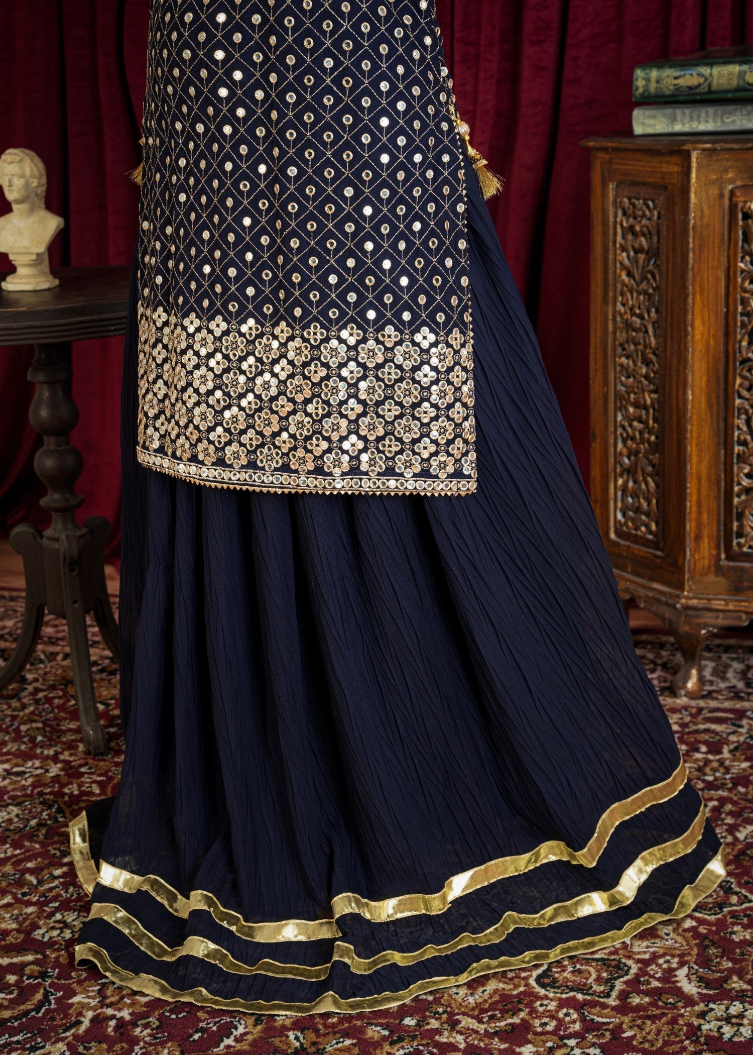 Rangoon Clothing Salina Blue Women 3pcs