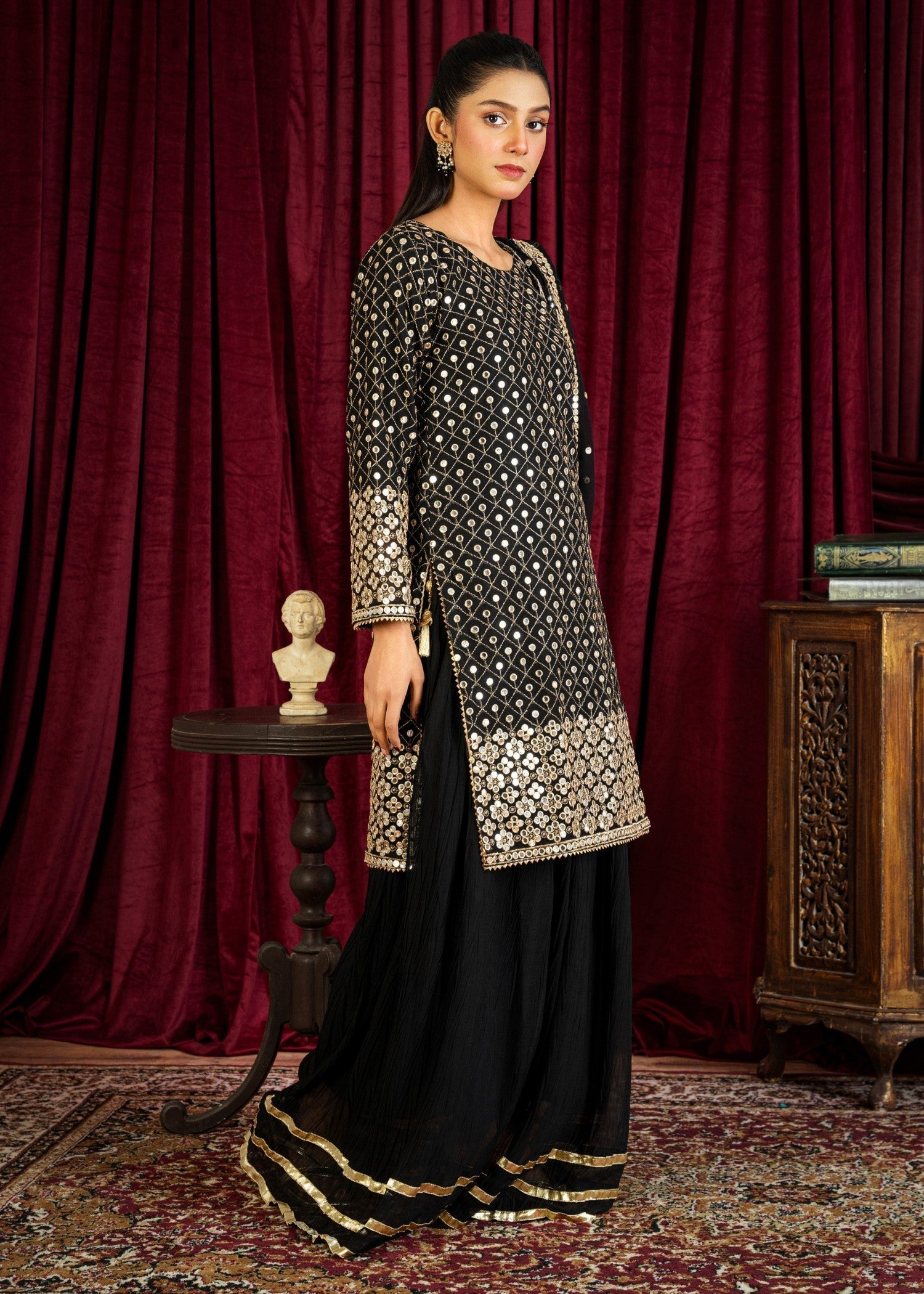 Rangoon Clothing Salina Midnight Black Women 3pcs