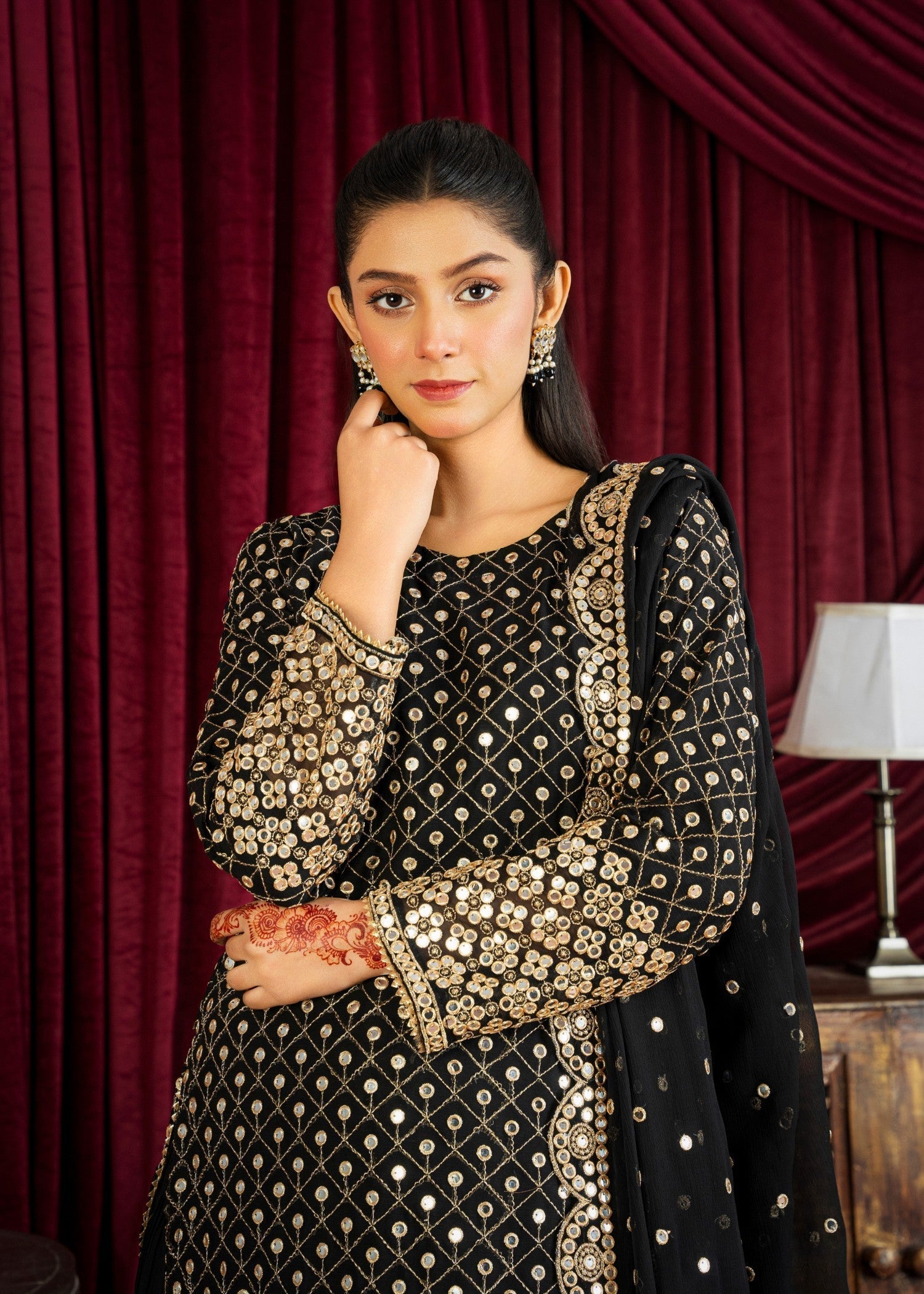 Rangoon Clothing Salina Midnight Black Women 3pcs