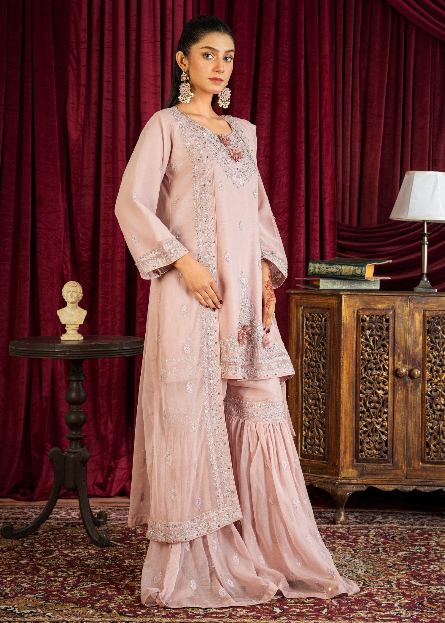 Rangoon Clothing Raeha PastelPink Women 3pcs