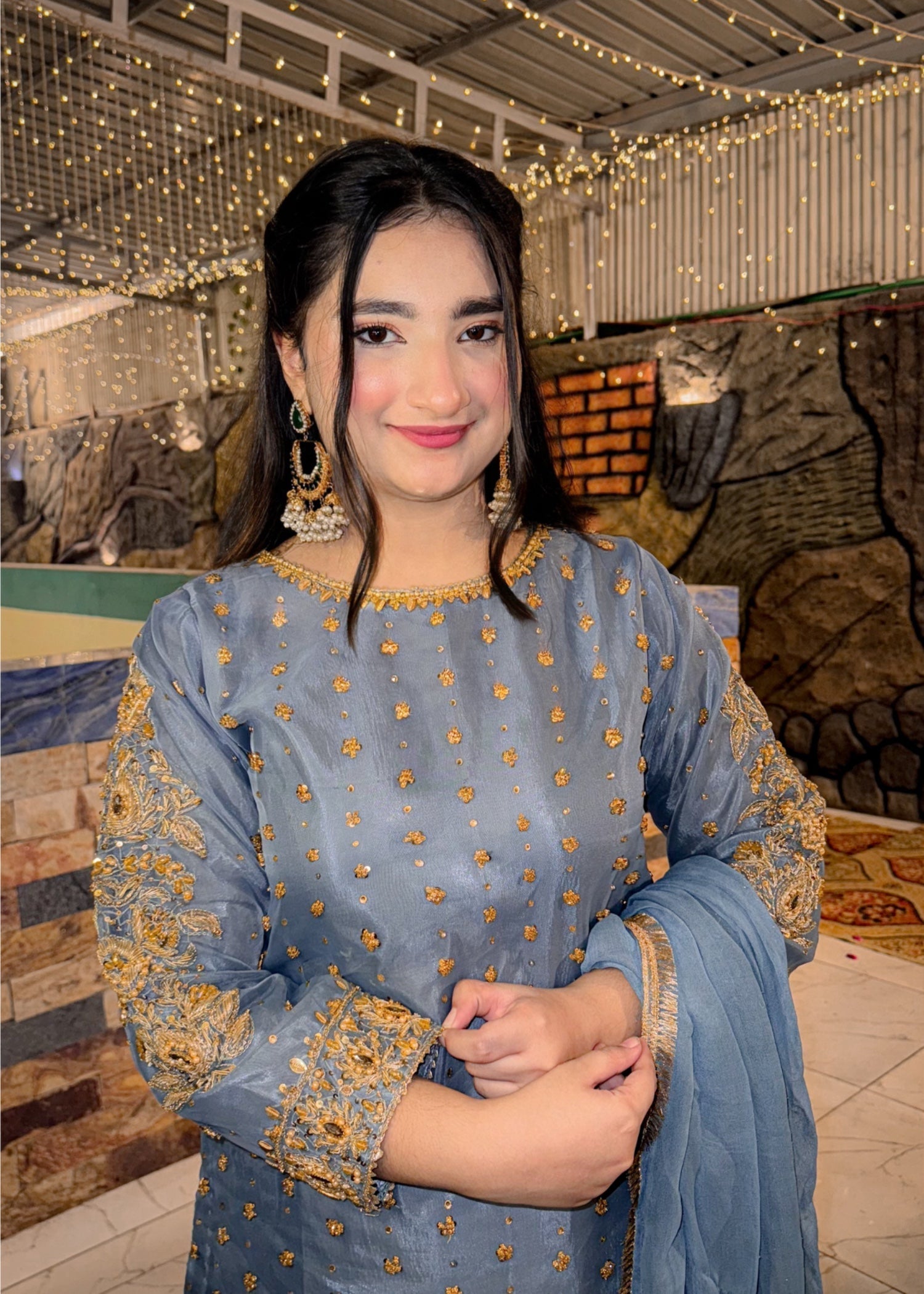 Suits By Sadia Merium pervaiz grey Women 3pcs