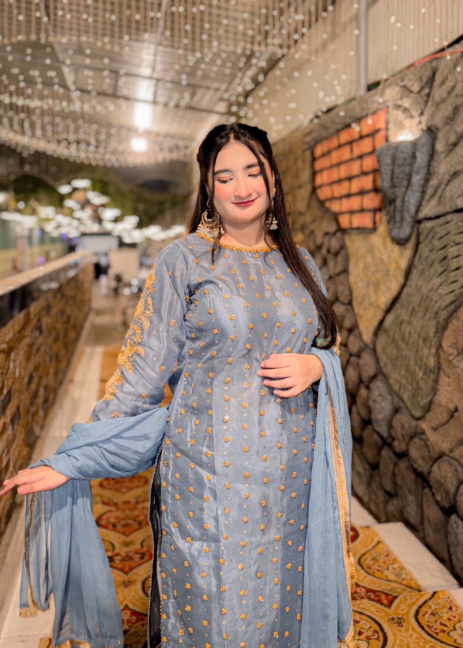 Suits By Sadia Merium pervaiz grey Women 3pcs