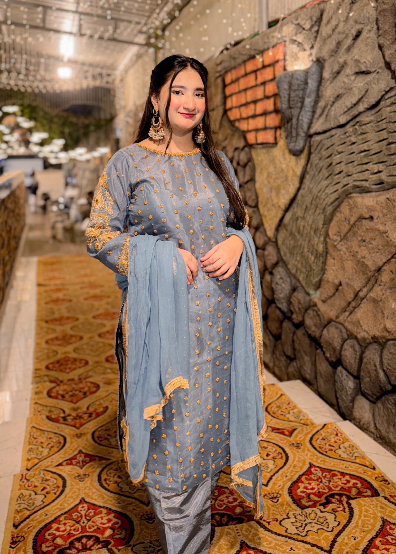 Suits By Sadia Merium pervaiz grey Women 3pcs