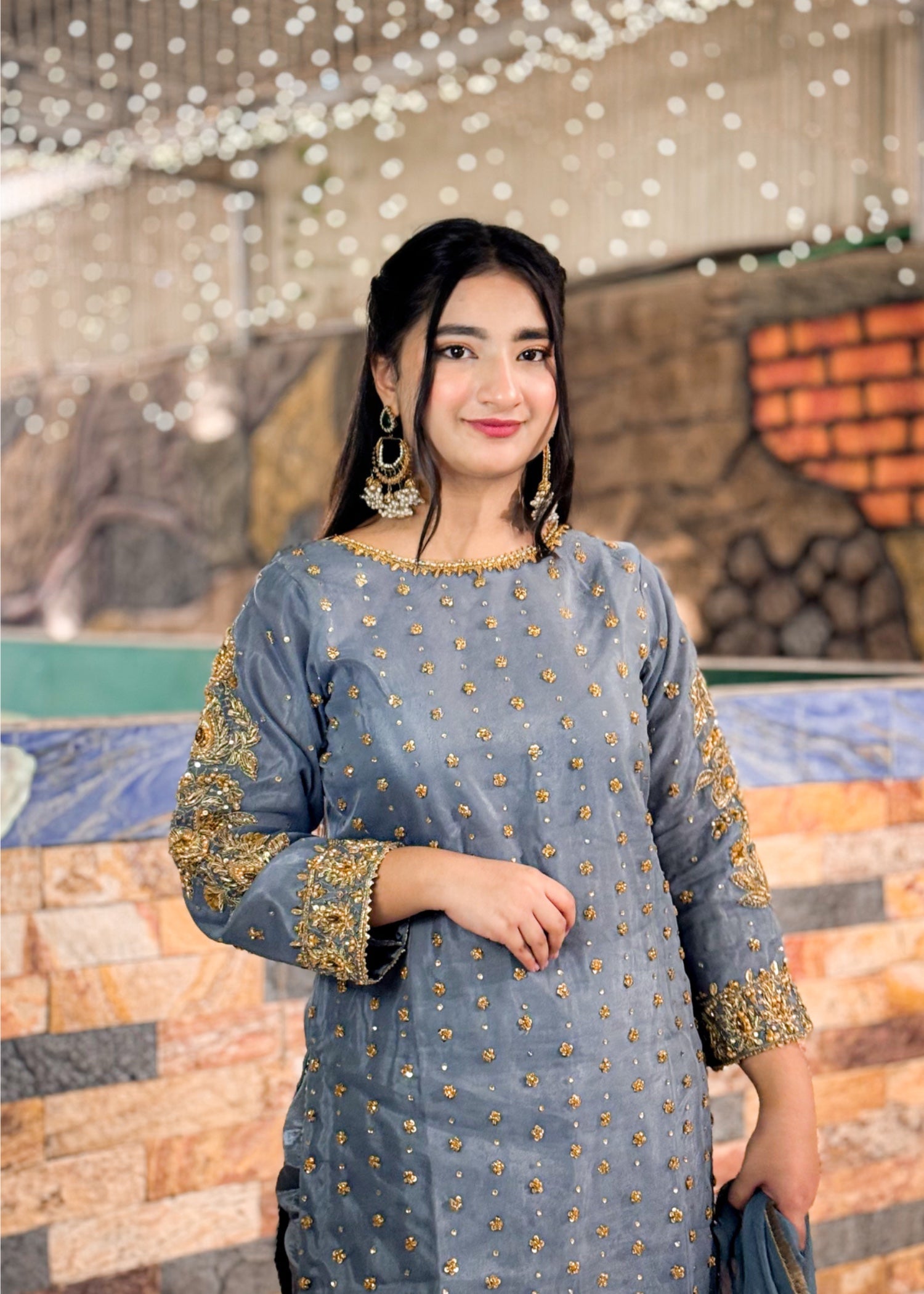 Suits By Sadia Merium pervaiz grey Women 3pcs