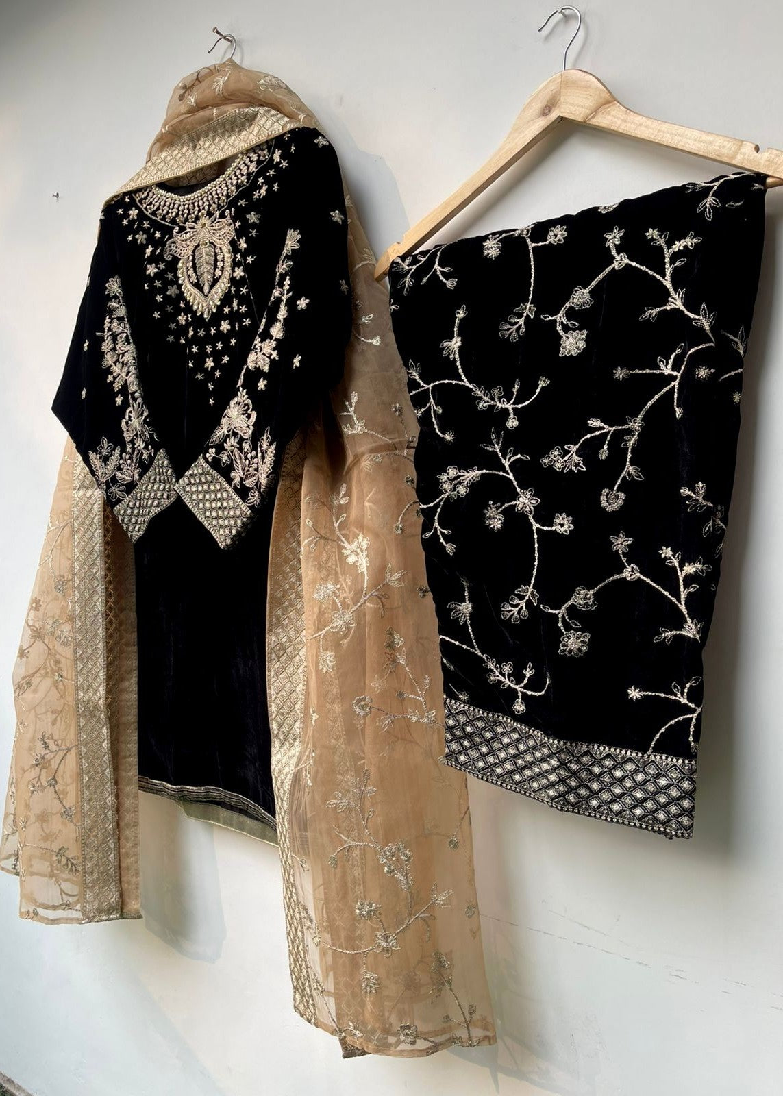 Lubana Store LS 1 VELVET (BLACK) Women 3pcs