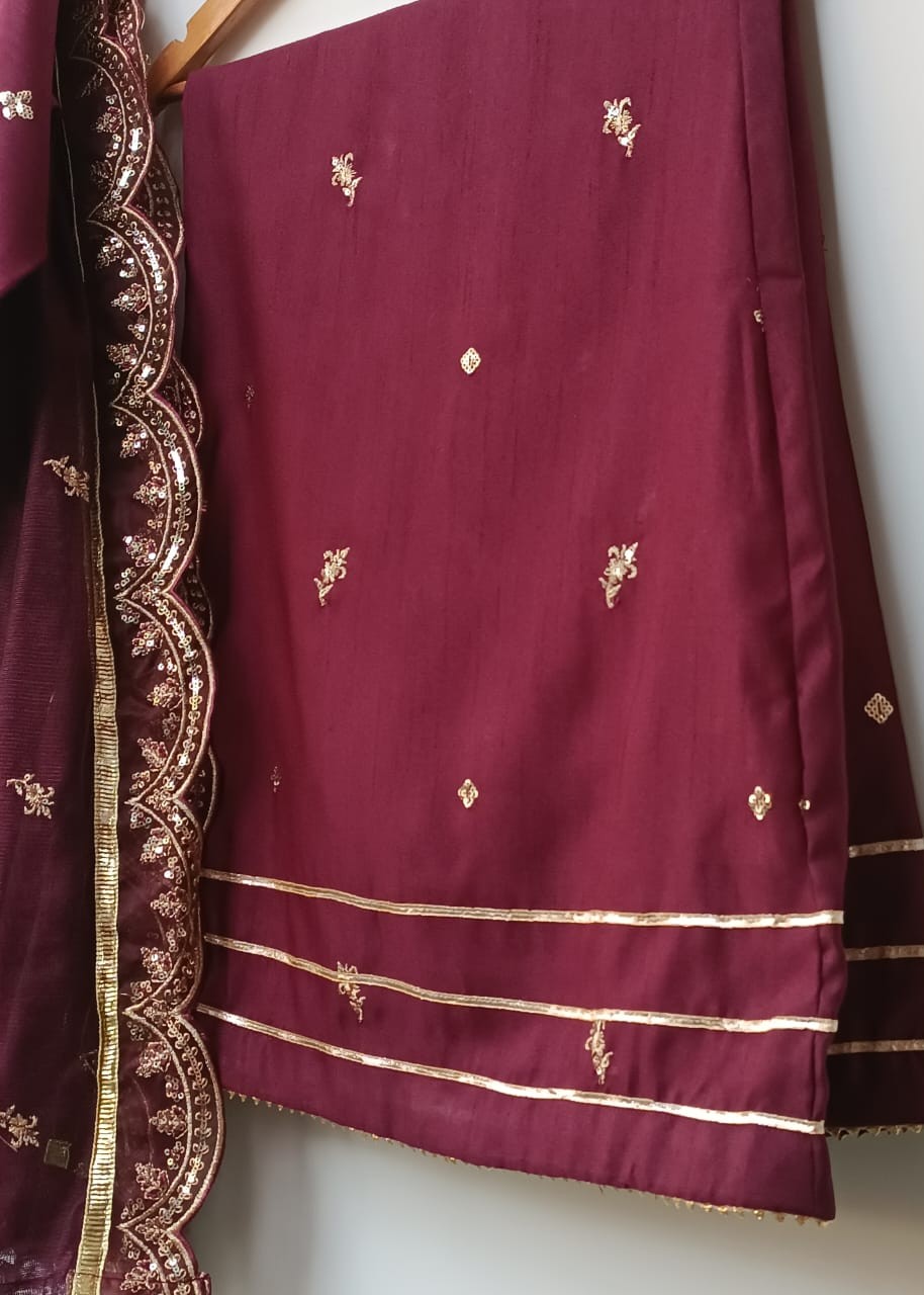 Lubana Store Bibo Jan Maroon Women 3pcs