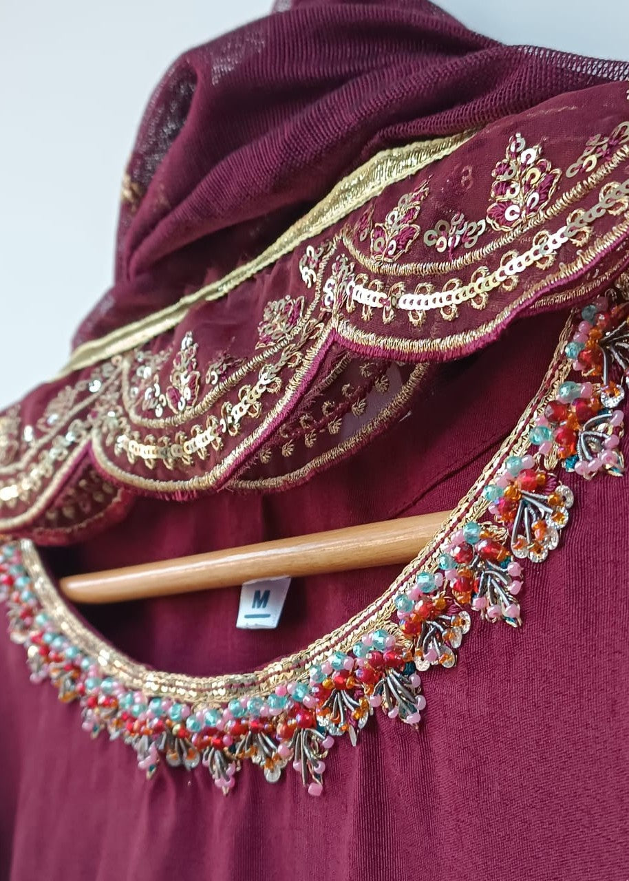 Lubana Store Bibo Jan Maroon Women 3pcs